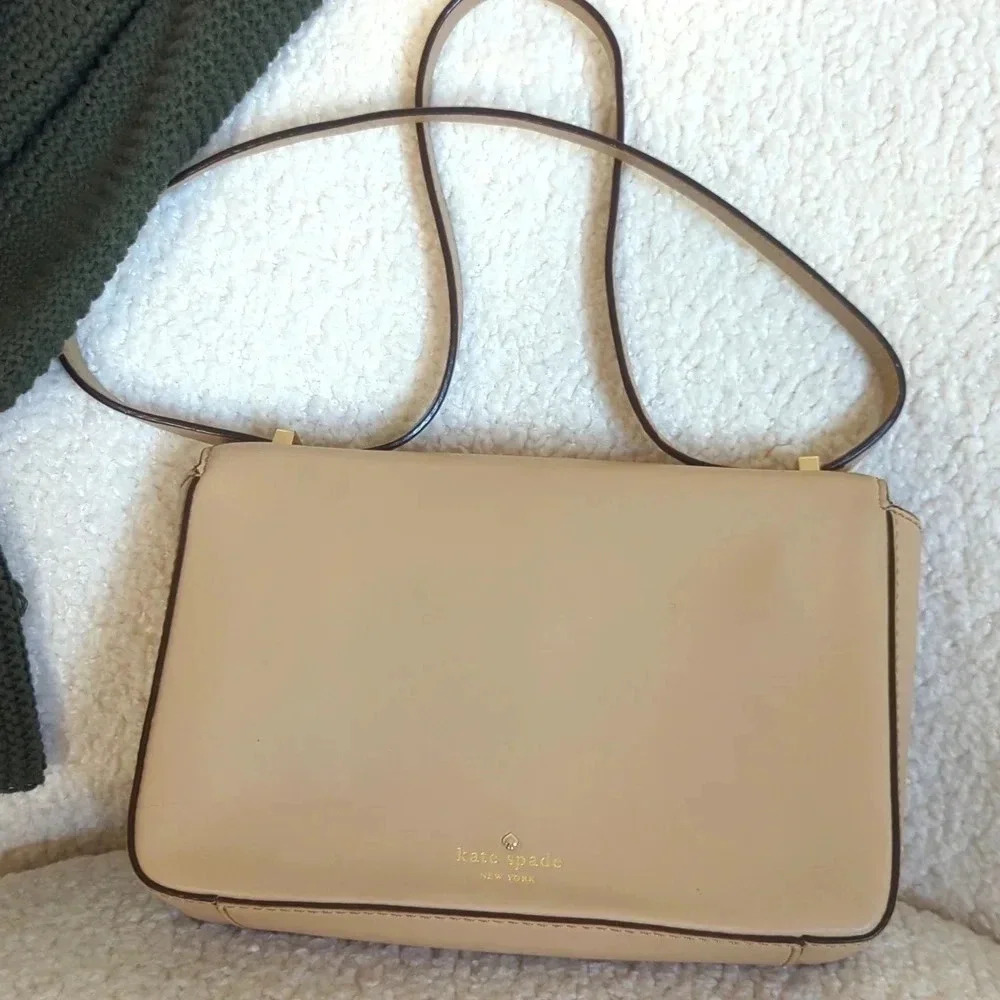 Kate Spade Beige Leather 2 Park Avenue Cheri Shoulder Bag - Picture 8 of 14
